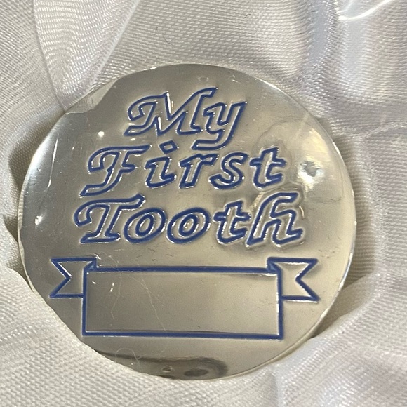 Silver Keepsake Boxes for Baby - my first tooth & my first curl nwt - Picture 4 of 5